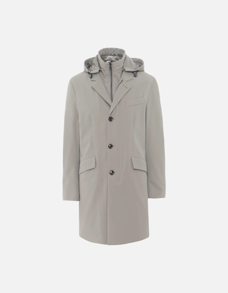 Water-Resistant Longline Down Coat