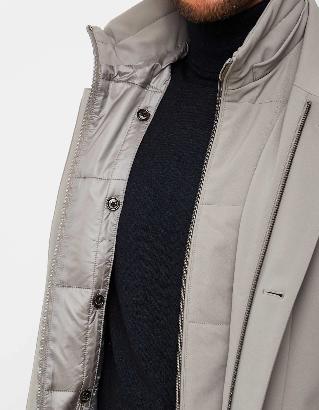 Water-Resistant Longline Down Coat