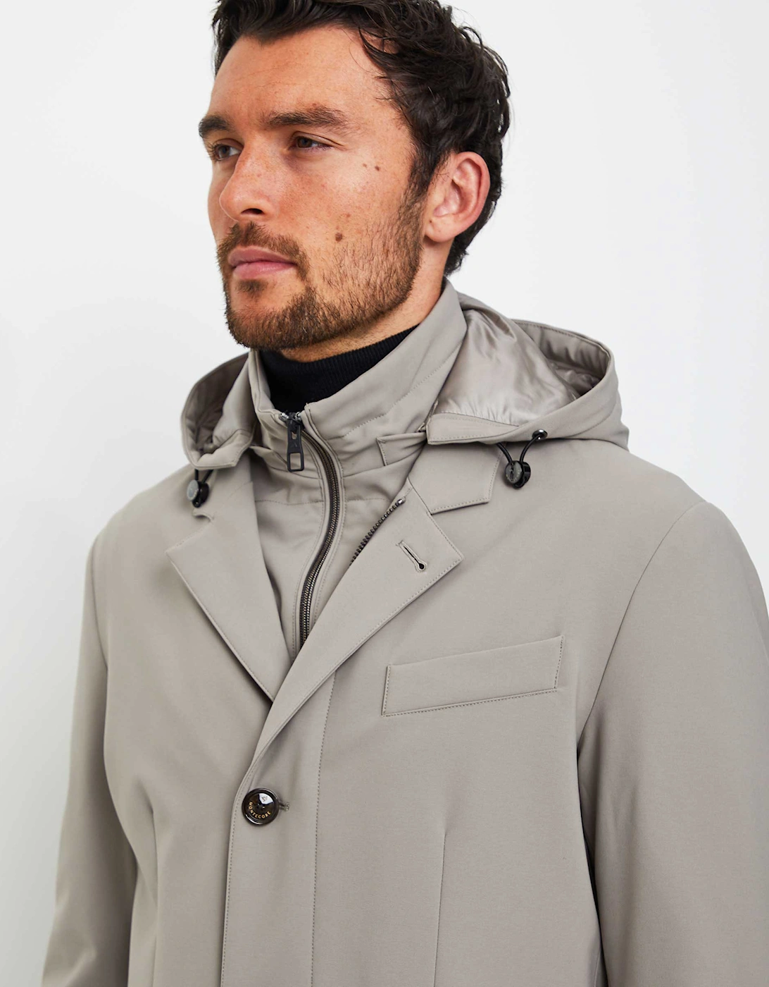 Water-Resistant Longline Down Coat