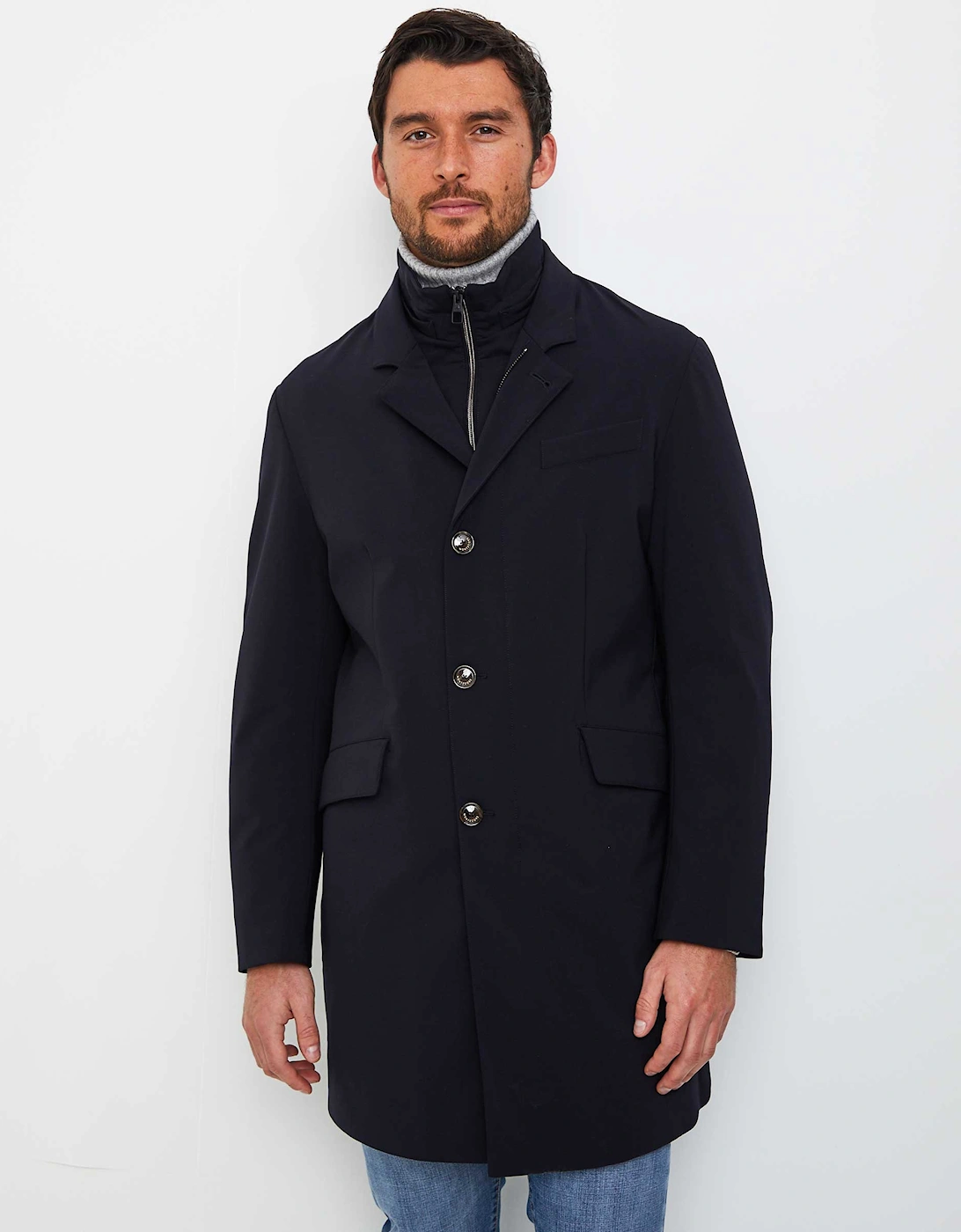 Water-Resistant Longline Down Coat