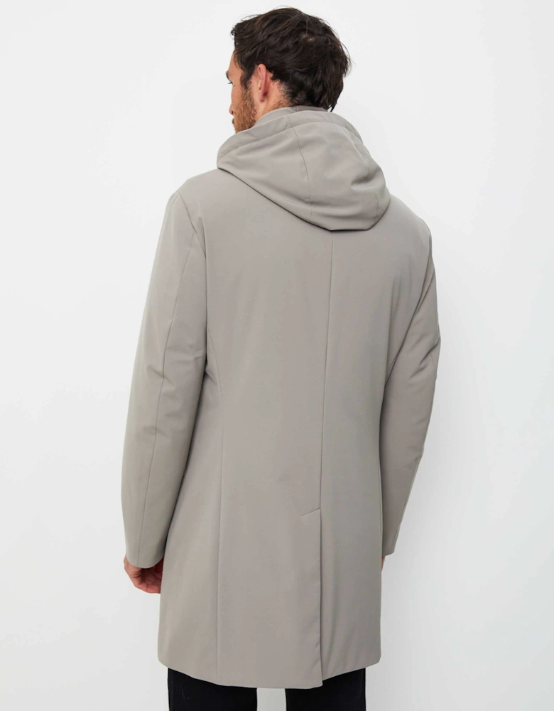 Water-Resistant Longline Down Coat