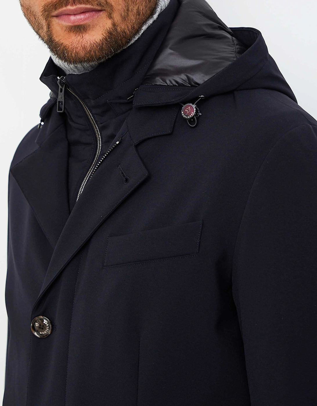 Water-Resistant Longline Down Coat