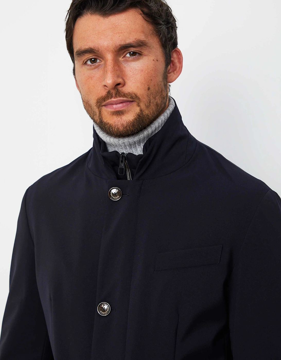 Water-Resistant Longline Down Coat