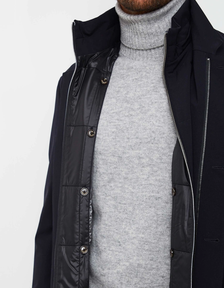 Water-Resistant Longline Down Coat