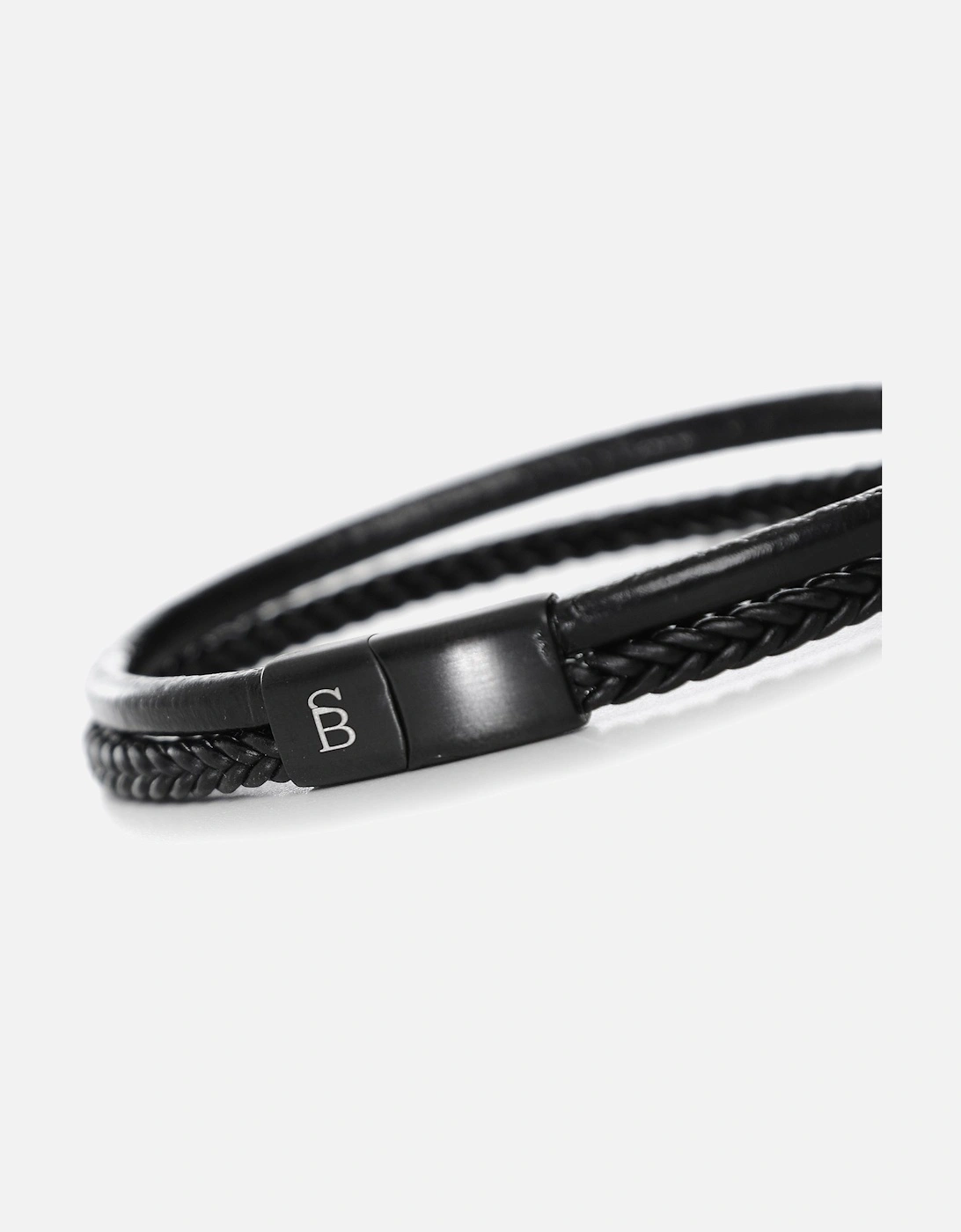 Black Edition Denby Leather Bracelet