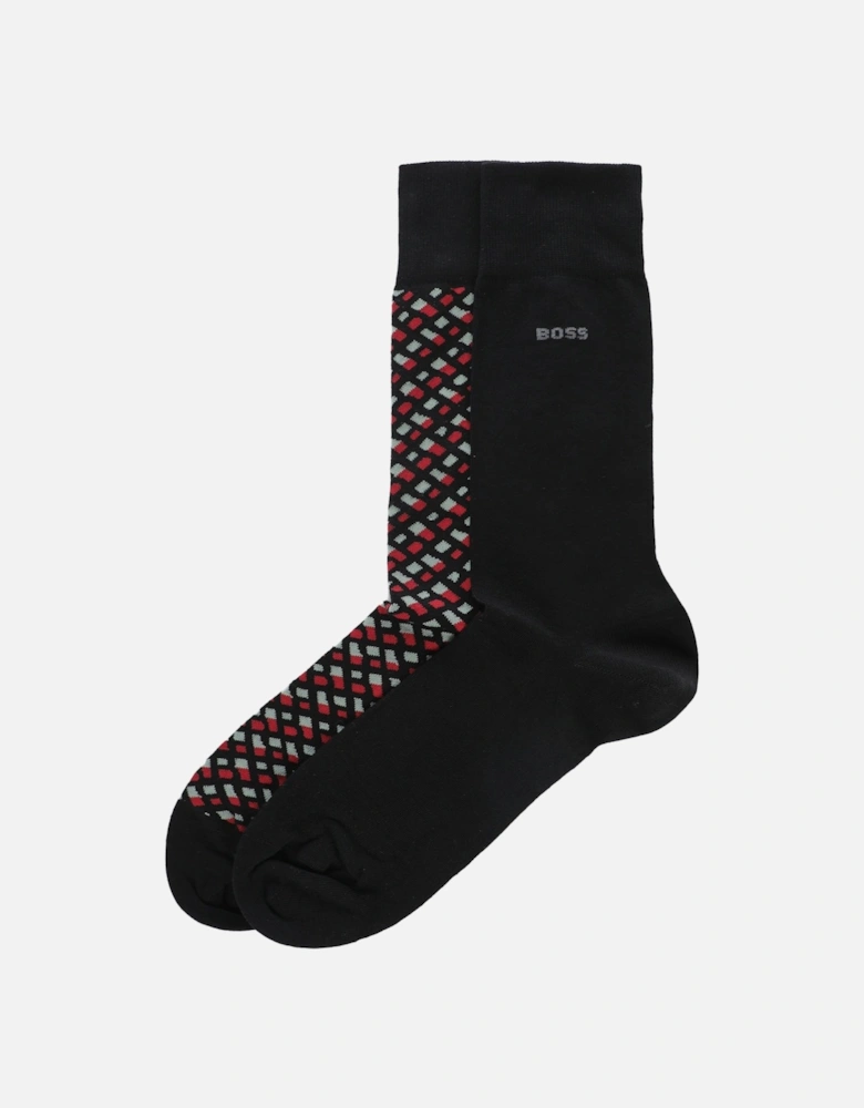 RS Monogram CC Socks 2 Pack