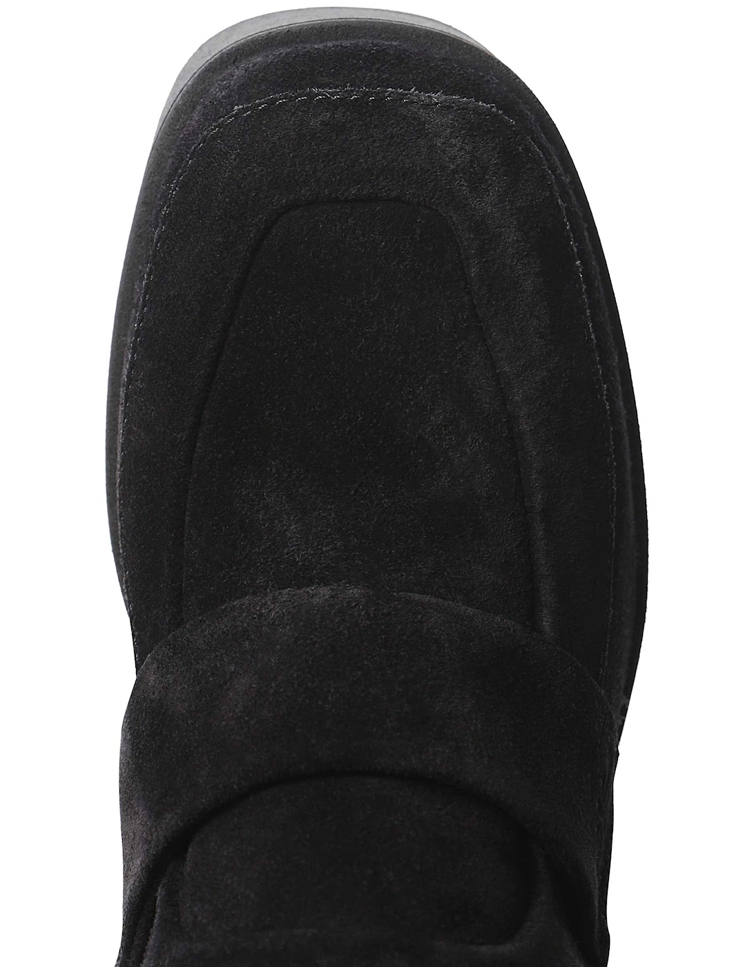 Lory Block Heel Suede Loafers