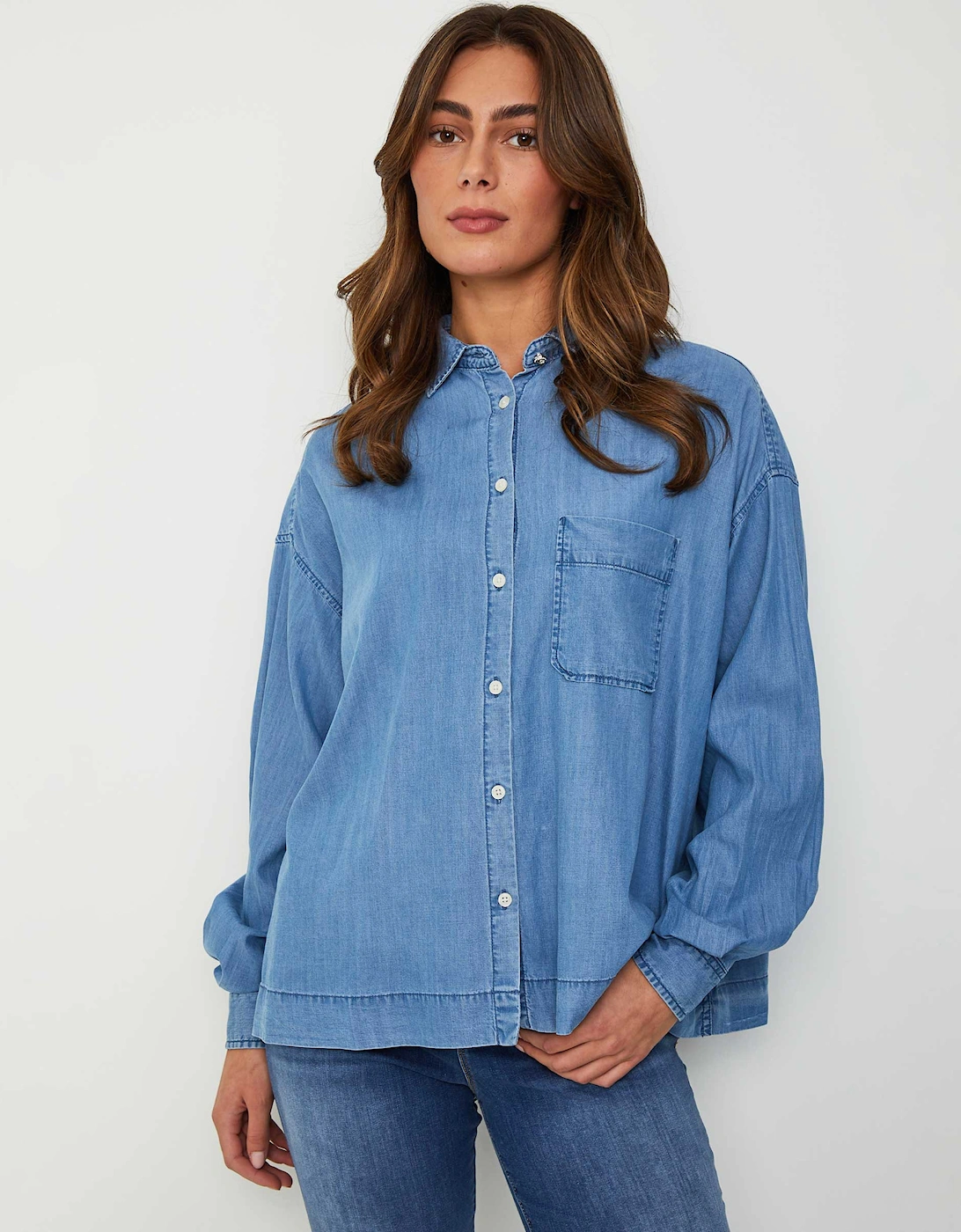 Comfort-Fit Denim Shirt