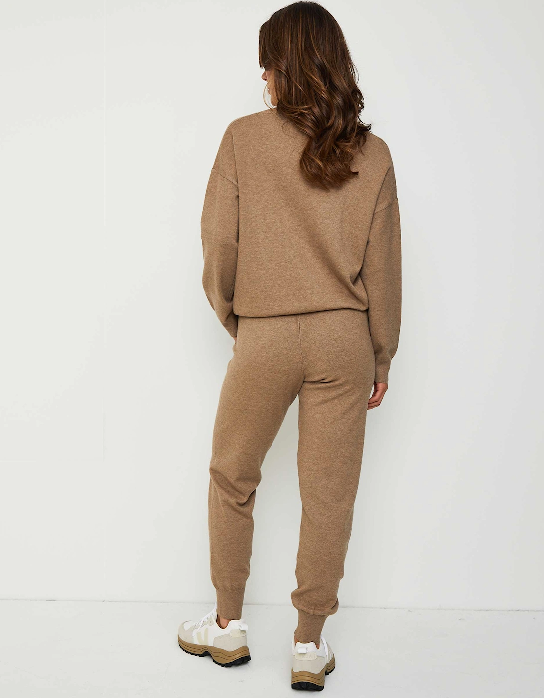 Rib-Knit Cuffed Joggers