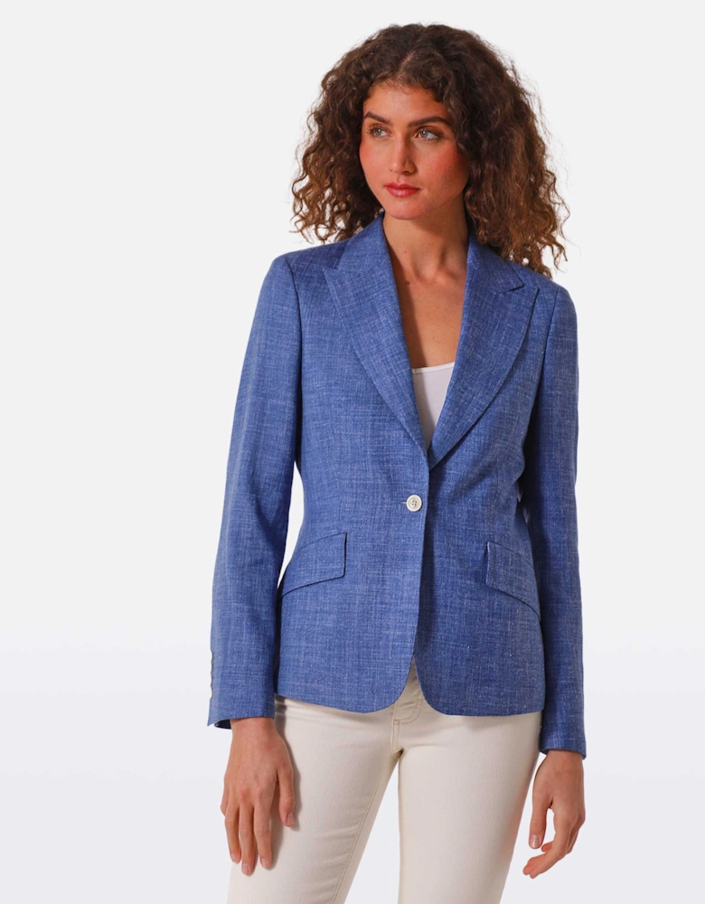 Wool-Silk-Linen Blazer