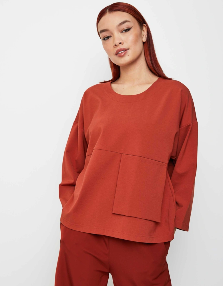 Scoop Neck Jersey Top