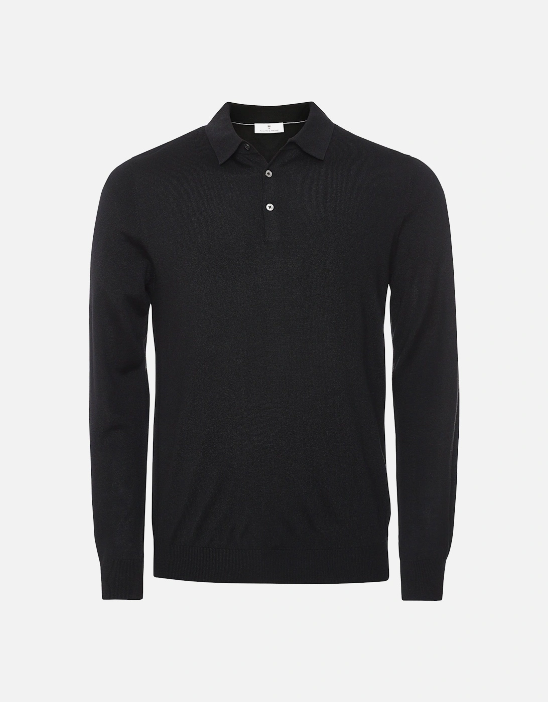 Merino Long Sleeve Polo Shirt, 2 of 1