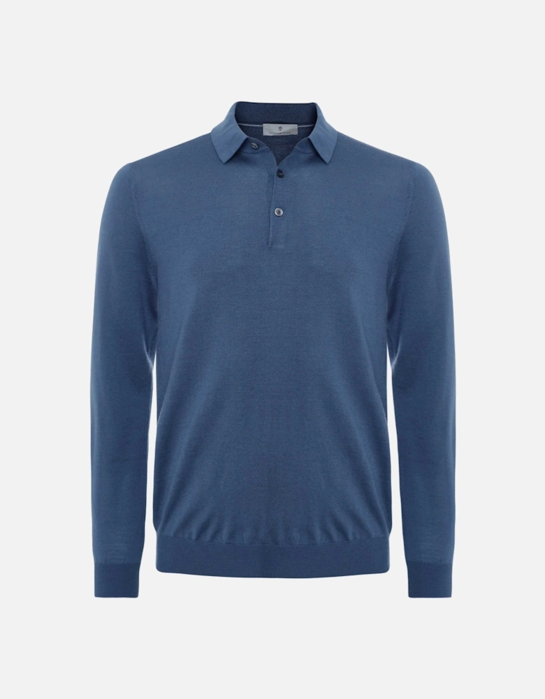 Merino Long Sleeve Polo Shirt