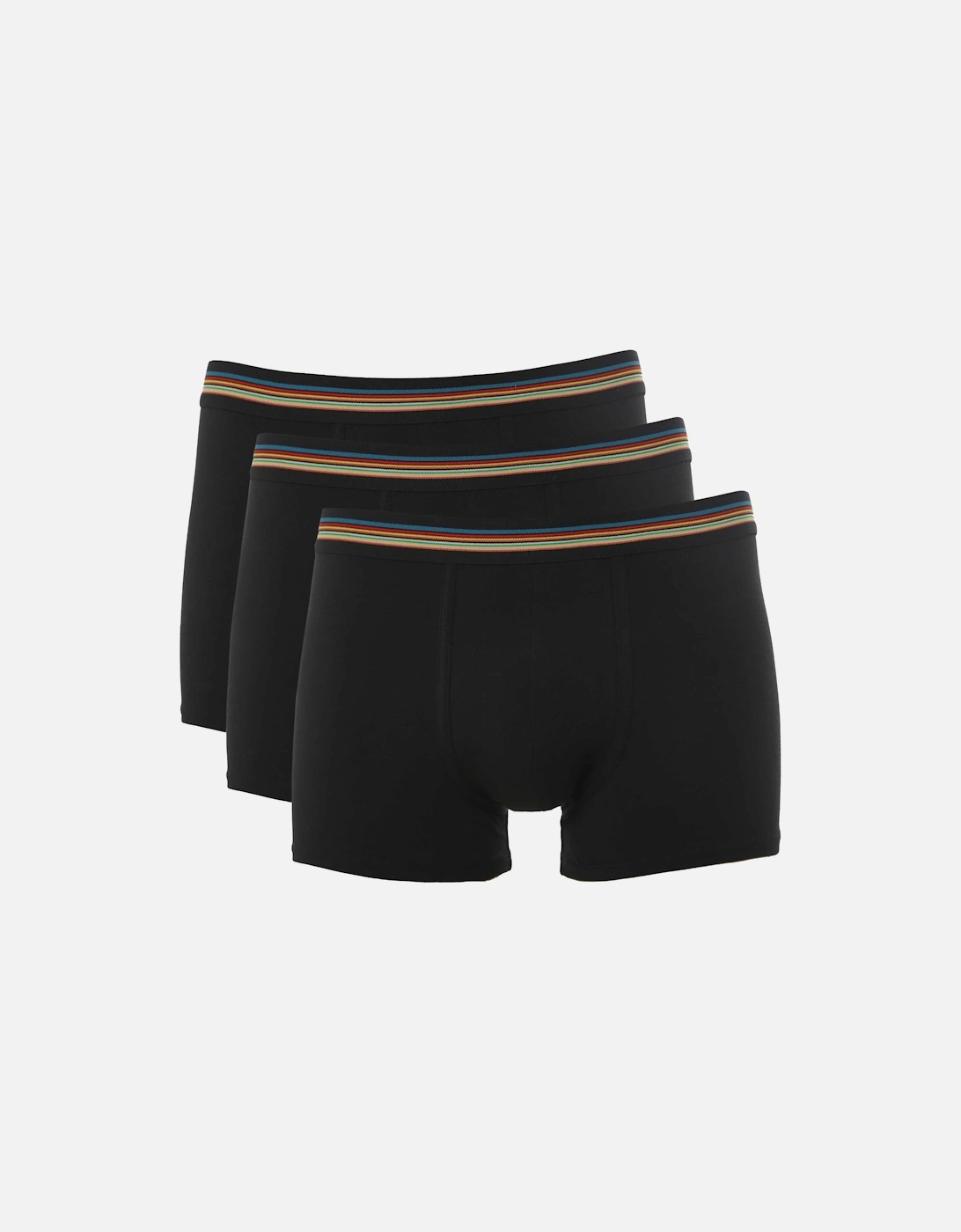 Paul Smith Men's Black Artist Stripe Boxer Briefs 3 Pack - : 32/34/35 Large