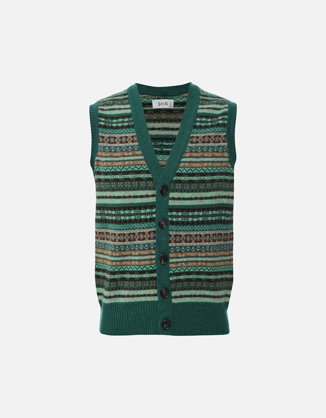 Lambswool Fair Isle Waistcoat, 5 of 4