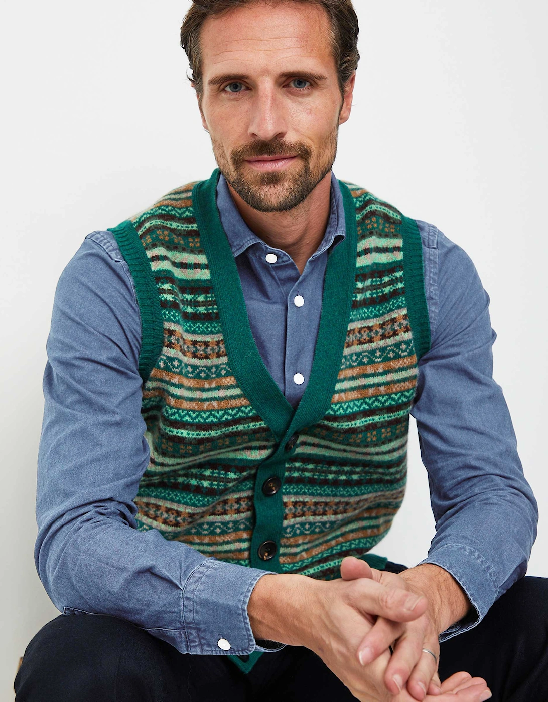 Lambswool Fair Isle Waistcoat