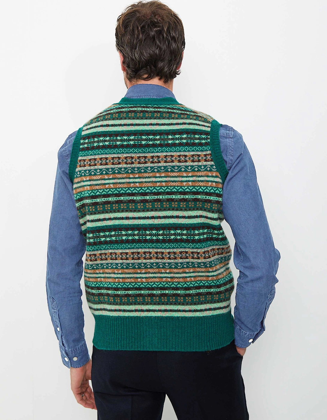 Lambswool Fair Isle Waistcoat