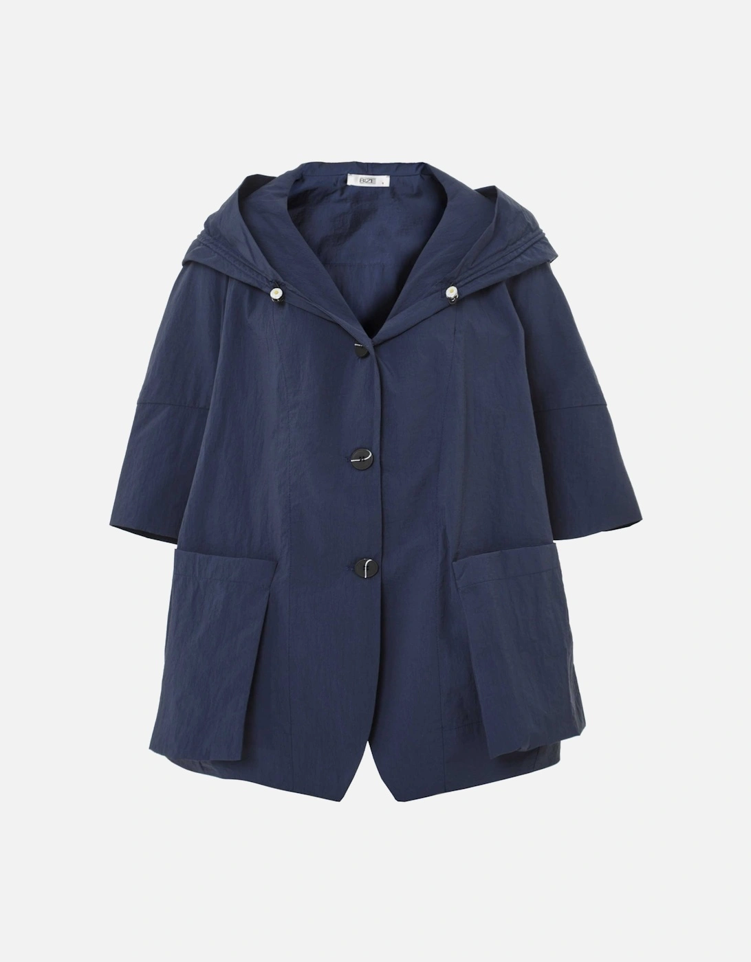 Crepe Hooded Coat, 2 of 1