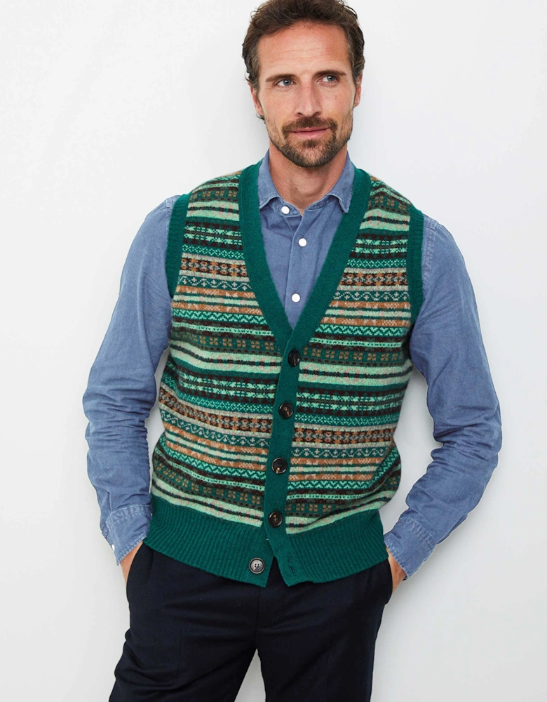 Lambswool Fair Isle Waistcoat