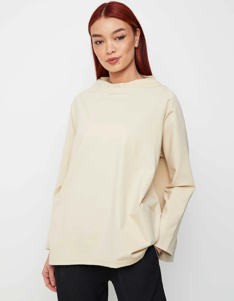 Cowl Neck Jersey Top