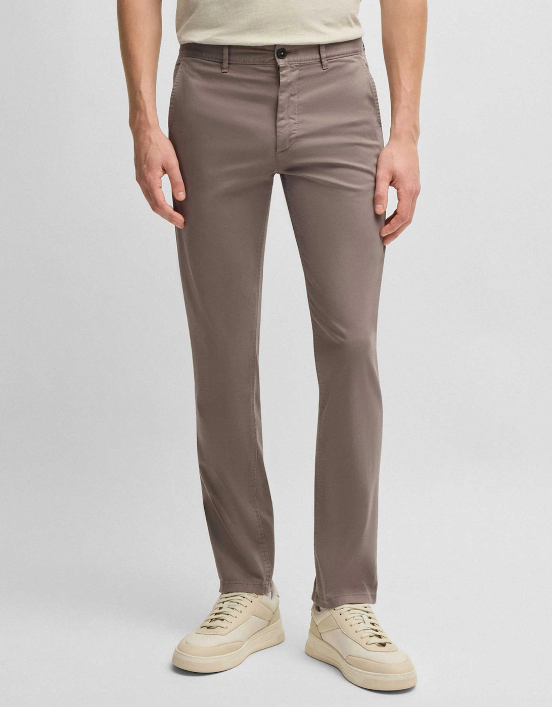 Satin Chino_slim Trousers