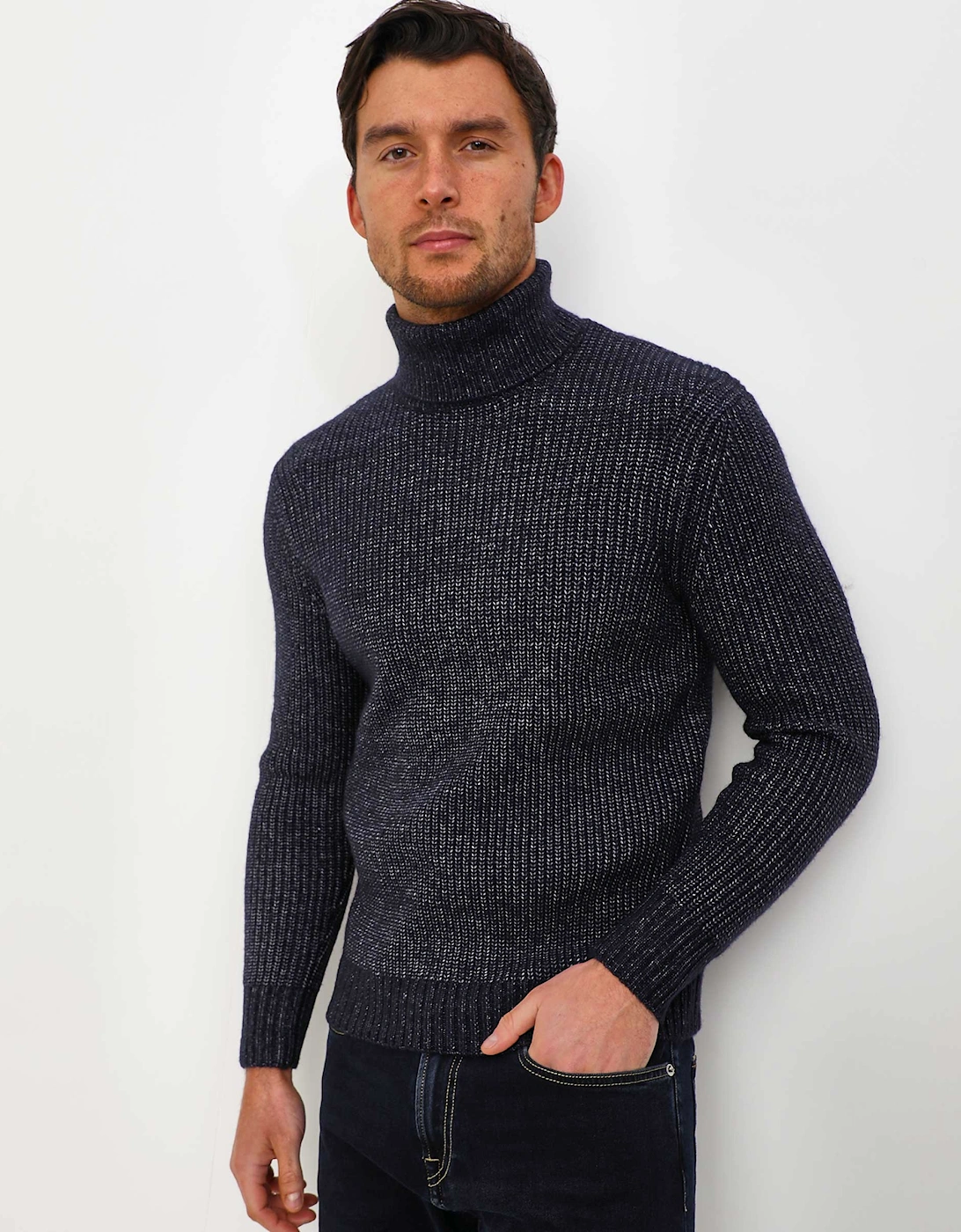 Ribbed Turtleneck Jumper