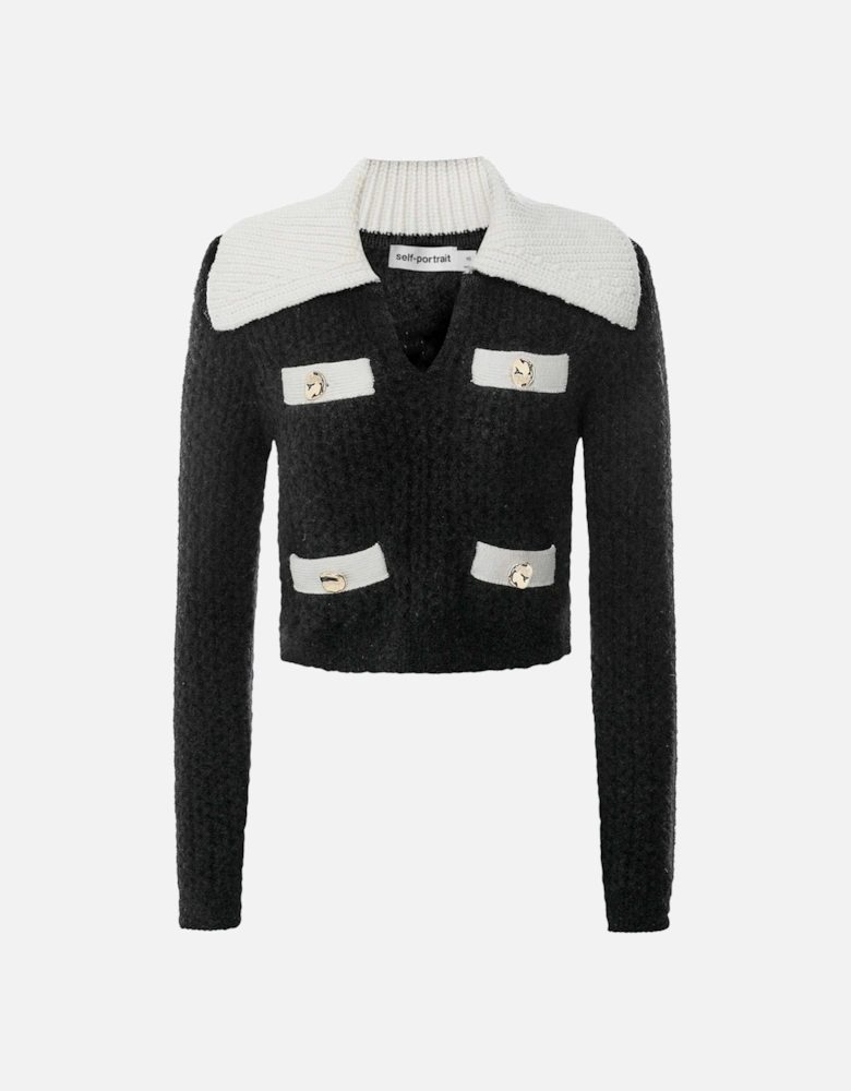 Cropped Cashmere Blend Jumper