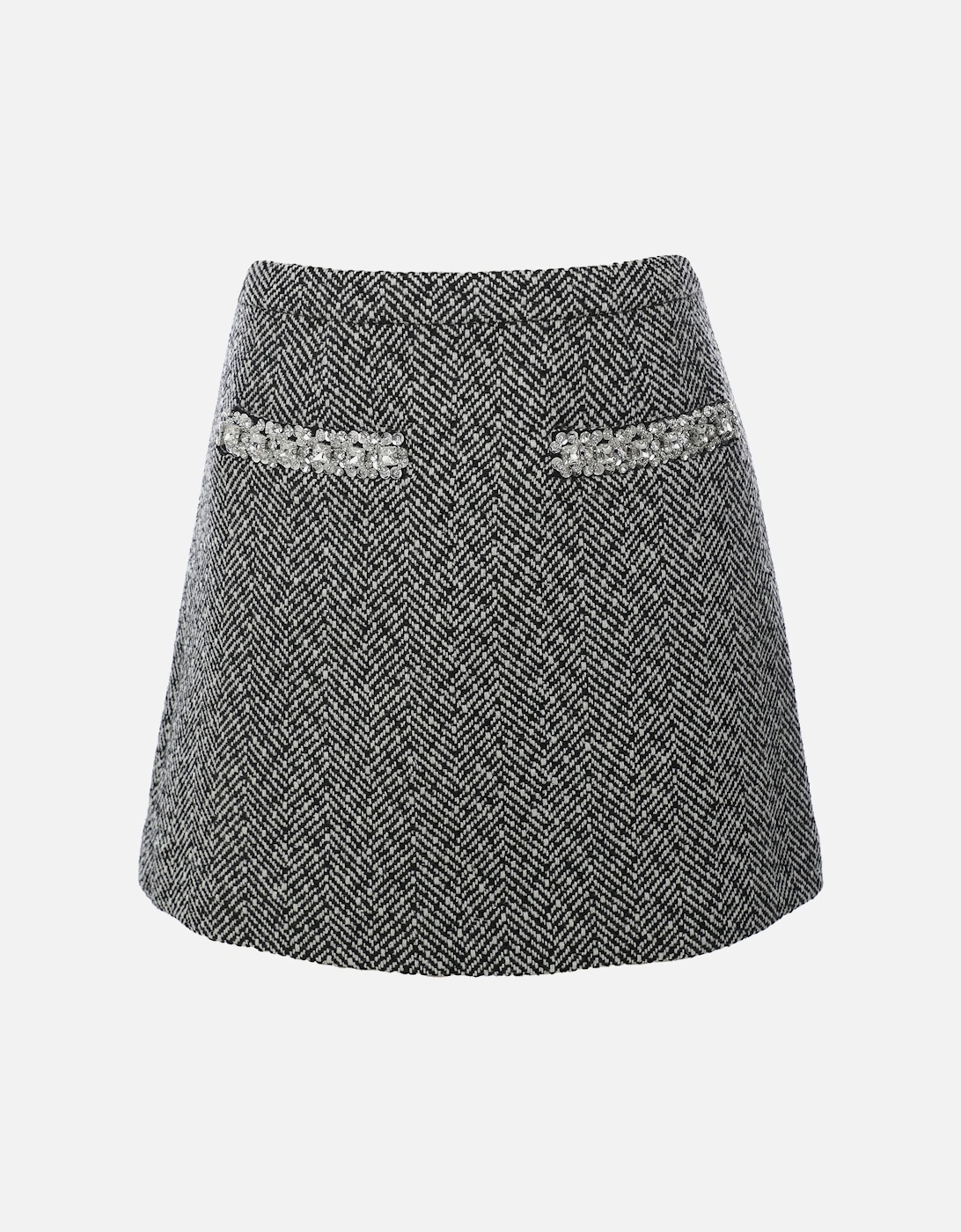 Herringbone Mini Skirt, 5 of 4