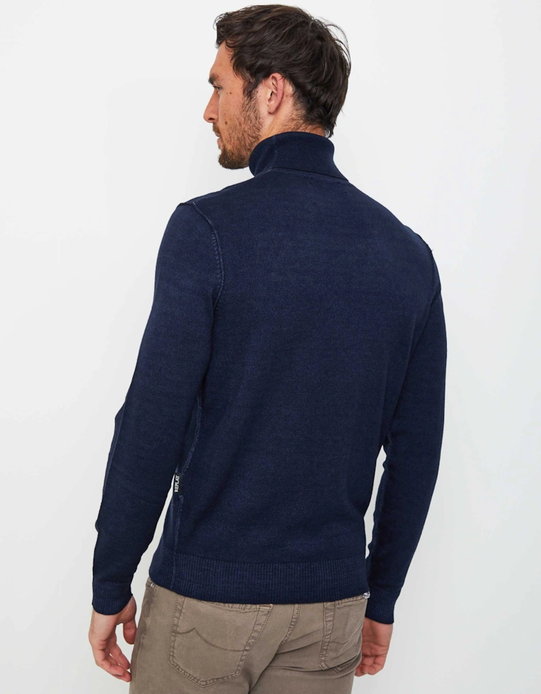 Wool Roll Neck Jumper