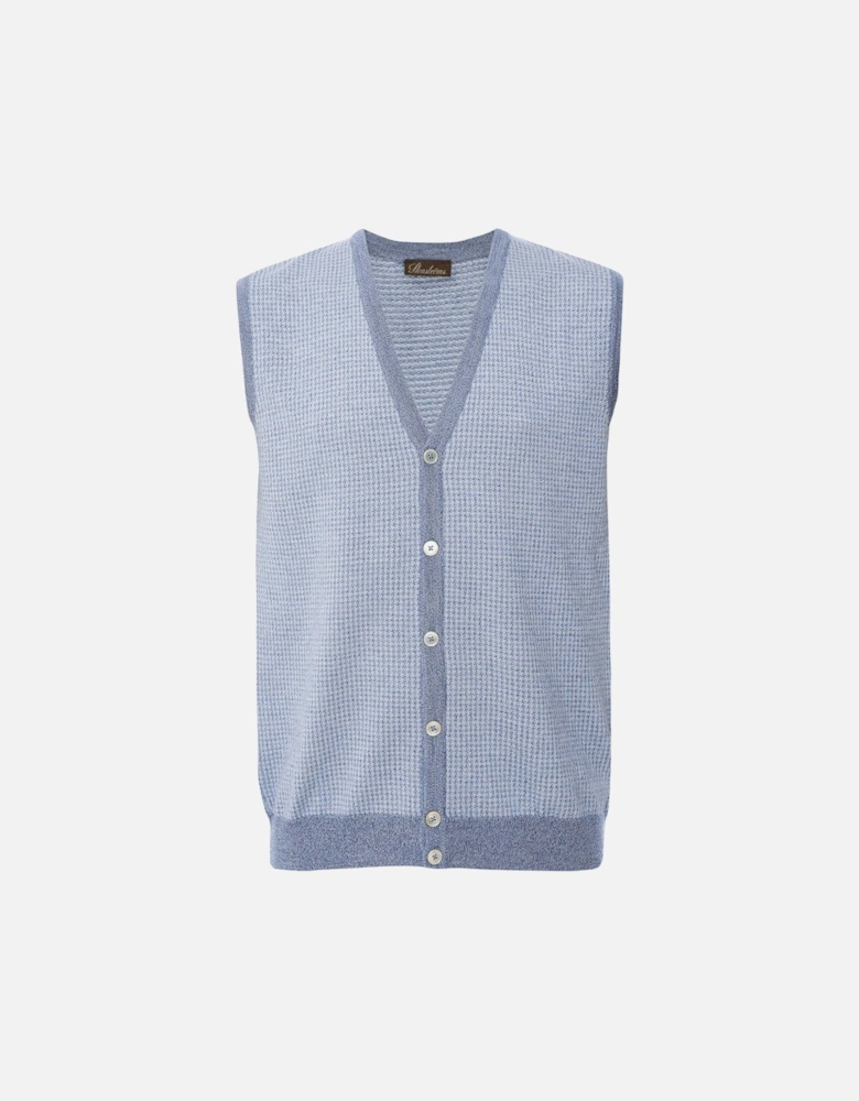 Merino Houndstooth Vest