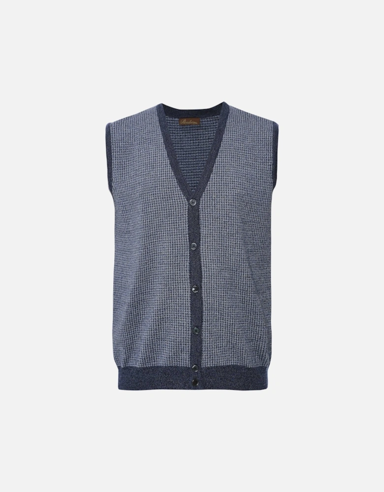 Merino Houndstooth Vest