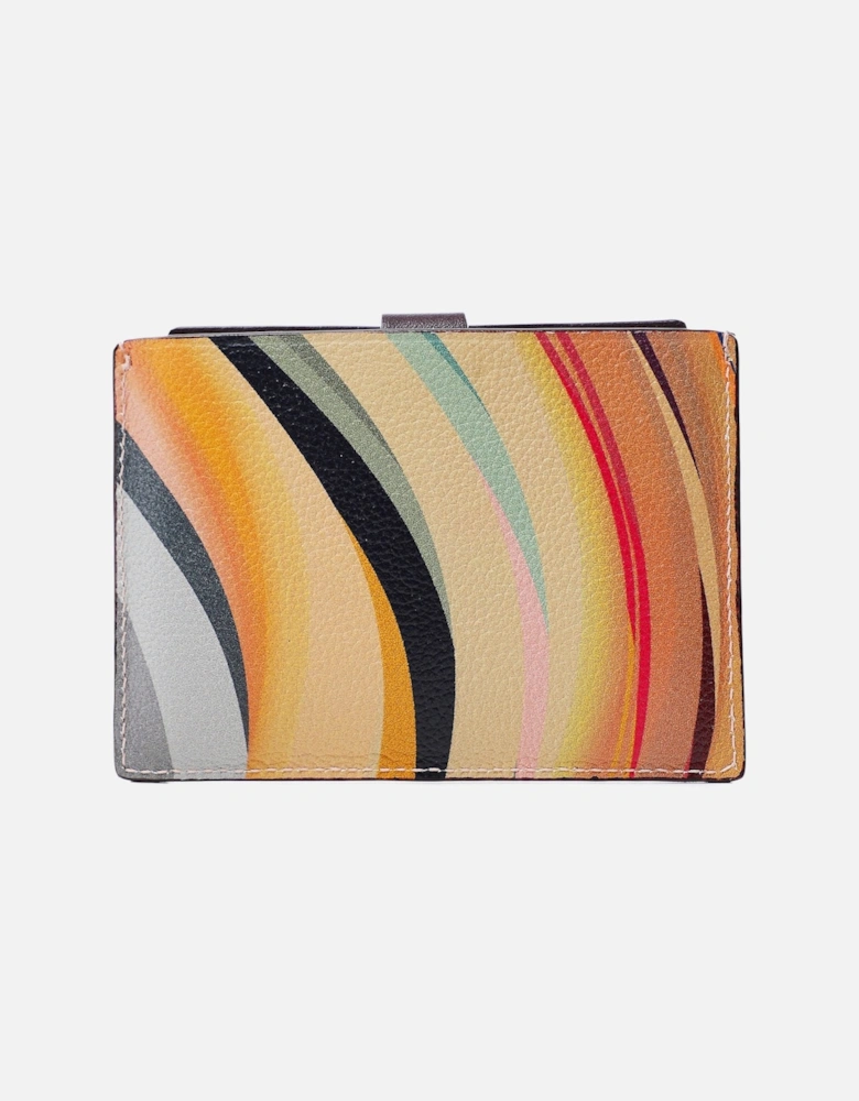 Dusky Swirl Leather Pull-Out Card Holder