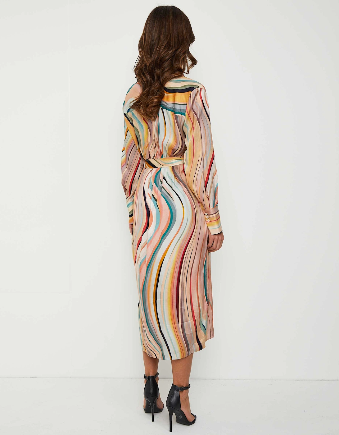 Dusky Swirl Shirt Dress