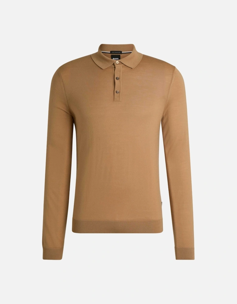 Merino Long Sleeve Lancione Polo Shirt