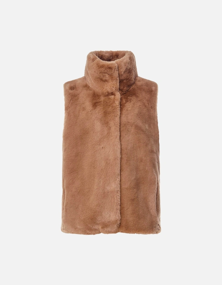 Lison Short Faux-Fur Waistcoat