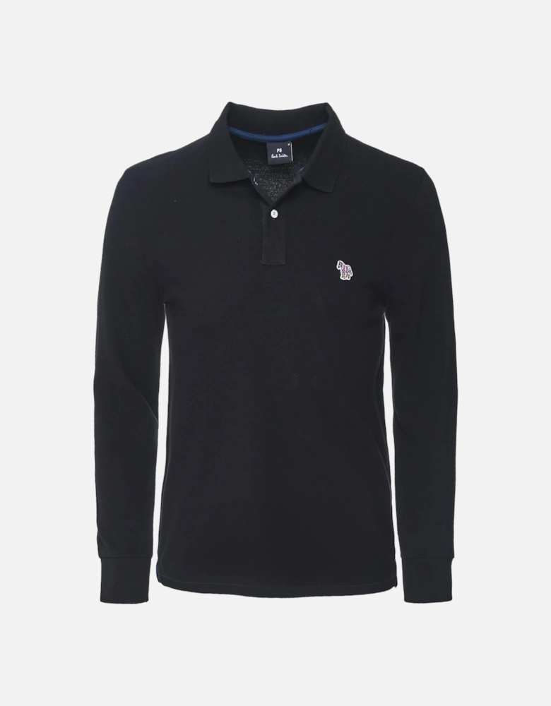 Long Sleeve Zebra Polo