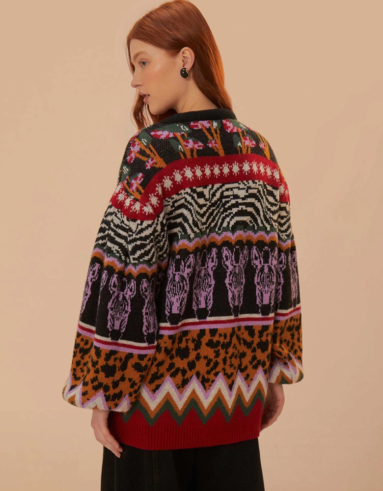 Zebra Anika Jacquard Jumper