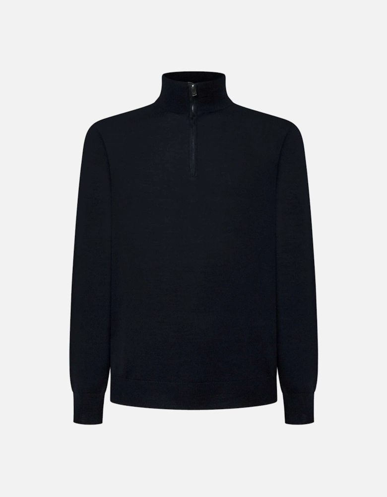 Merino Silk Half-Zip Jumper