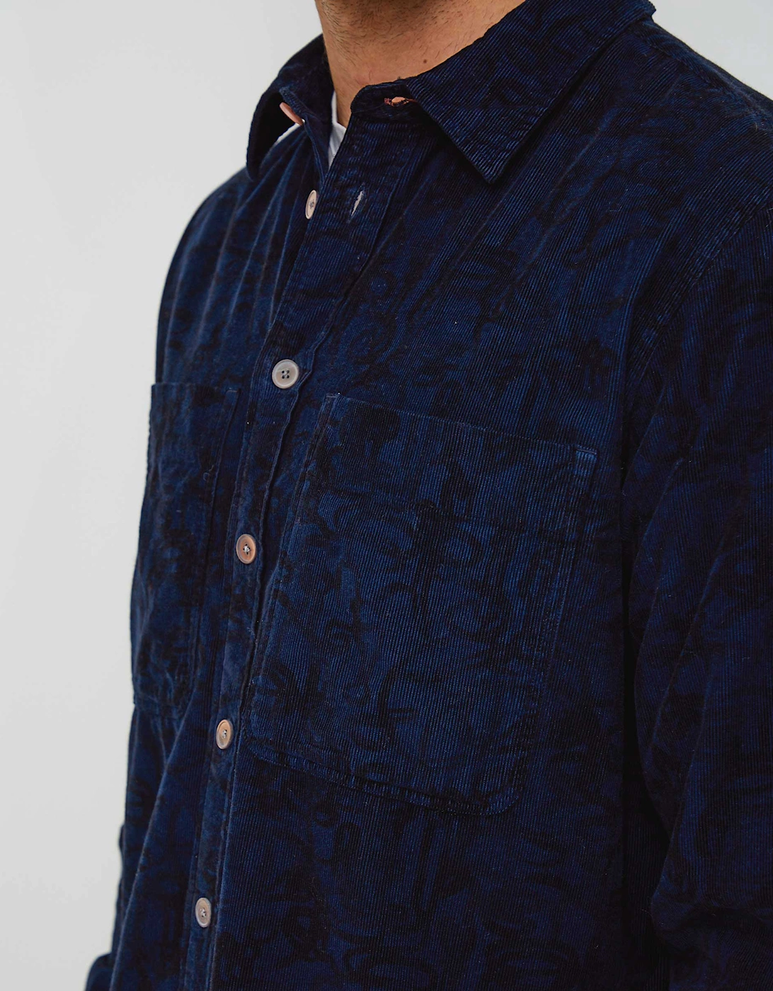 Casual Fit Corduroy Print Shirt