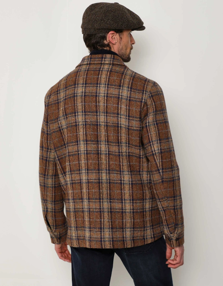 Wool Check Overshirt