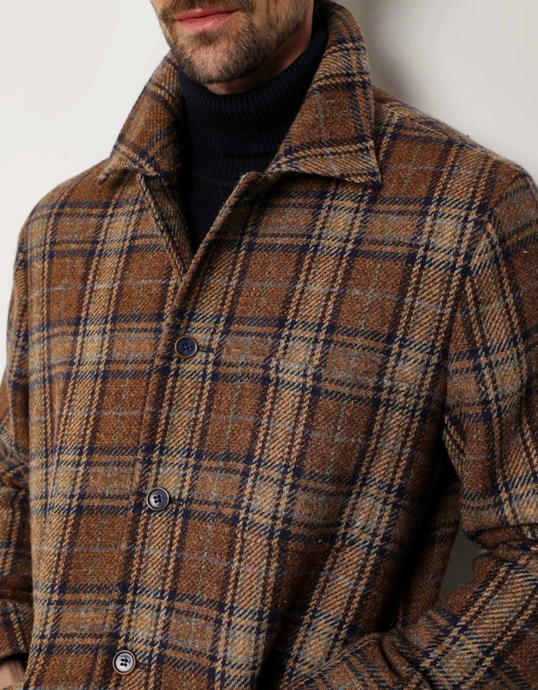 Wool Check Overshirt