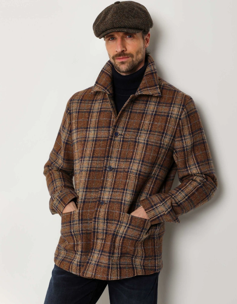 Wool Check Overshirt