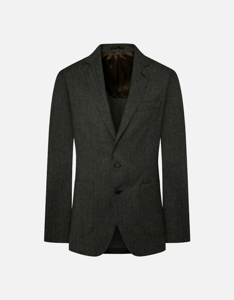 Wool Herringbone Blazer