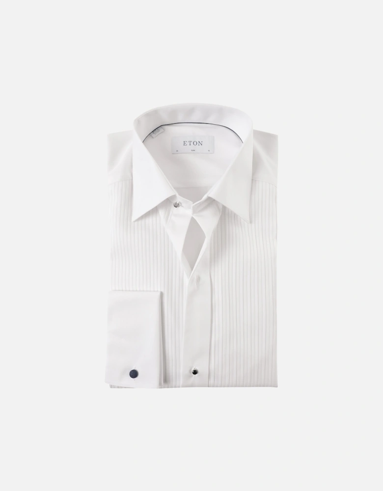 Slim Fit Plissé Dress Shirt