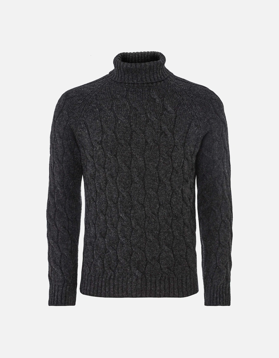 Wool Cable Knit Turtleneck Jumper, 4 of 3