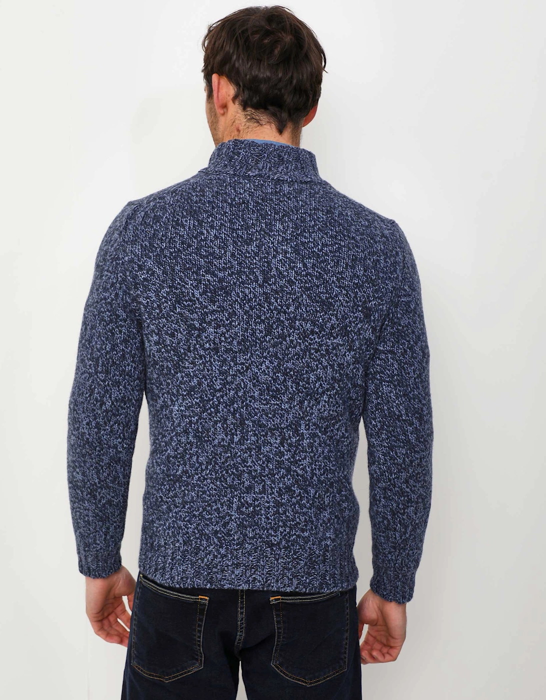 Virgin Wool Mock Neck Jumper