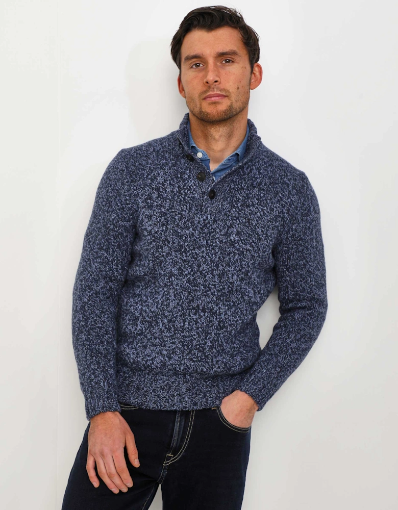 Virgin Wool Mock Neck Jumper