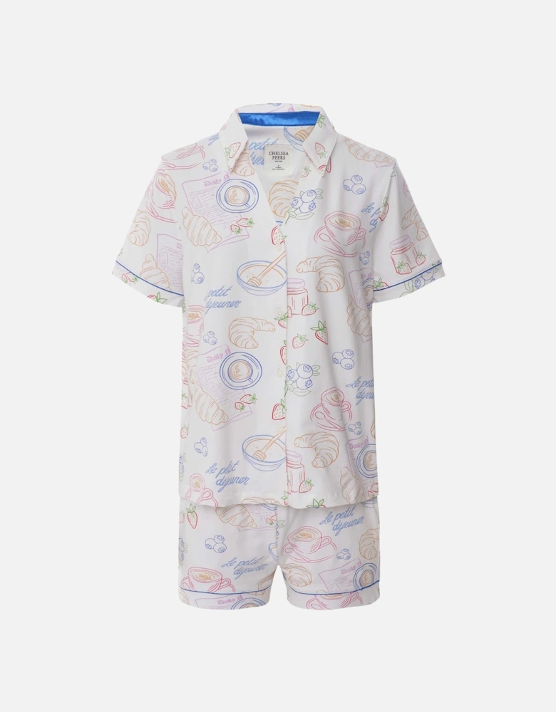 Breakfast Print Short Pyjama Set