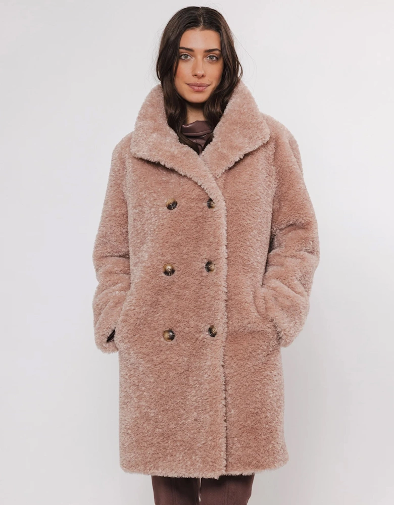 Ena Long Teddy Coat