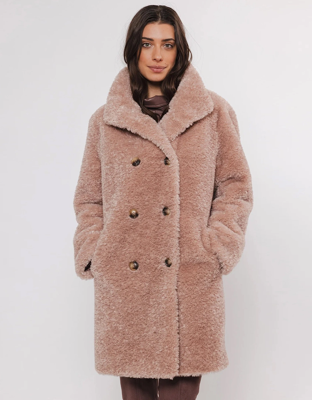 Ena Long Teddy Coat